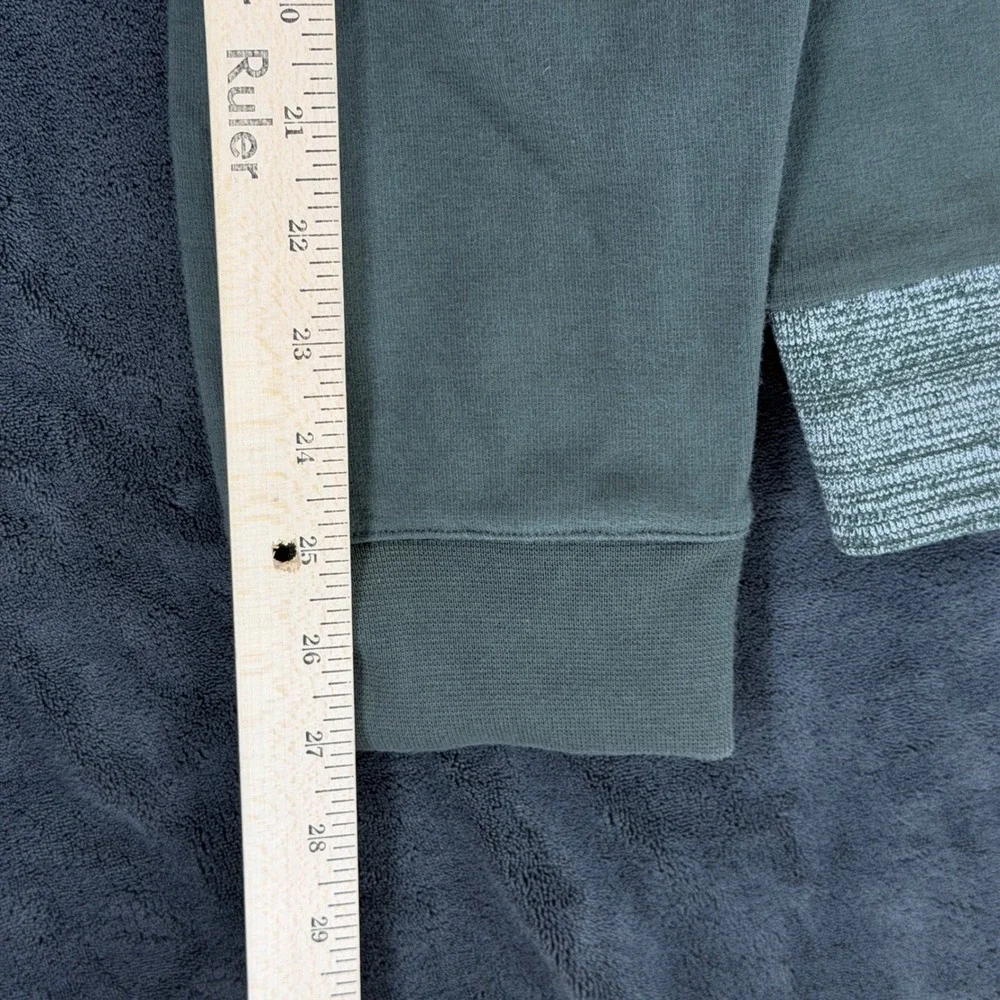 APC Rue Madame Paris Mens XXL Olive Green Sweatshirt Contrast Hem‎ RN 149947
